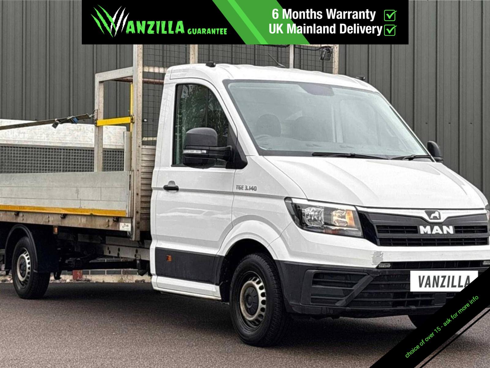 MAN TGE 2.0 3140d Chassis Cab 2dr Diesel Manual FWD LWB Euro 6 (s/s) (140 ps)